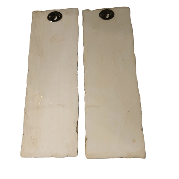 Rare Find Signed Vintage Cheri Blum 3D Resin Wall Art Plaques Flowers in Vases - Picture 2 of 6